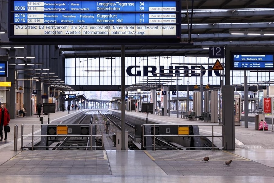 Đình công lớn ở Đức khiến giao thông rơi vào hỗn loạn