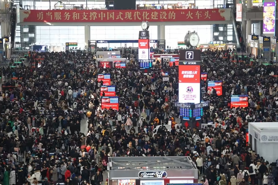 Dự kiến kỷ lục 9 tỷ chuyến đi trong dịp Tết Nguyên đán ở Trung Quốc