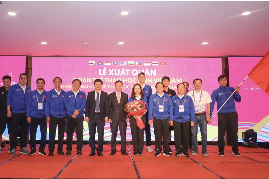 Đoàn thể thao học sinh Việt Nam xuất quân dự Đại hội Thể thao học sinh Đông Nam Á