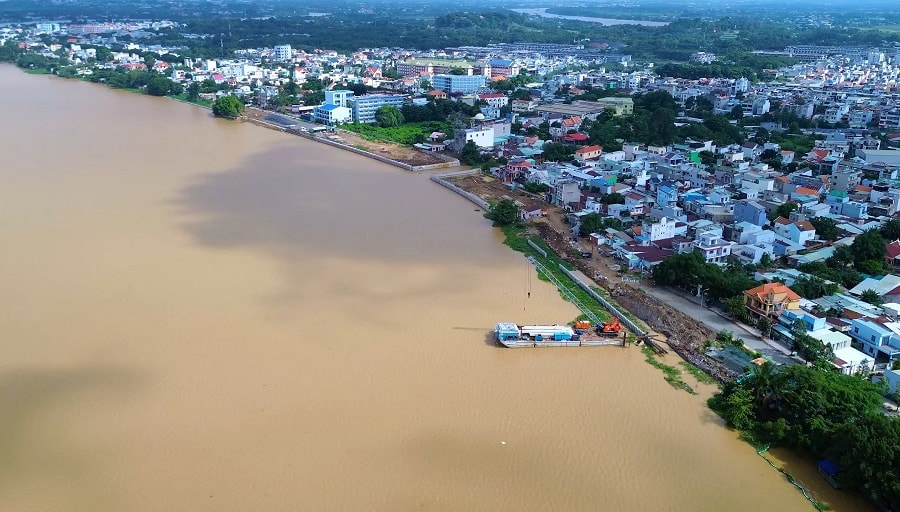 Gói thầu gần 130 tỷ thuộc dự án gia cố bờ sông Đồng Nai thu hút nhiều nhà thầu tham dự