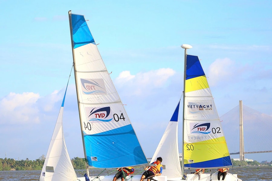 Cần Thơ lần đầu tổ chức đua thuyền buồm trên sông Hậu