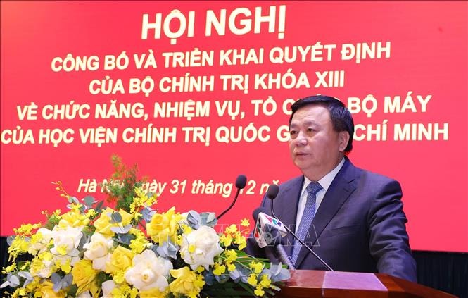 Học viện Chính trị quốc gia Hồ Chí Minh giảm 23 đầu mối cấp vụ