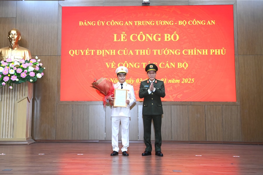 Thiếu tướng Đặng Hồng Đức giữ chức Thứ trưởng Bộ Công an