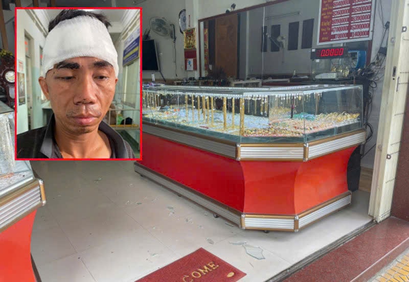 Bắt đối tượng cướp tiệm vàng sau 2 giờ gây án