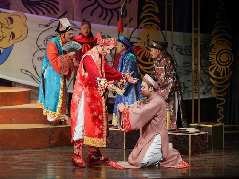 Biểu diễn vở chèo 'Nước mắt Trạng Quỳnh' dịp xuân Ất Tỵ 2025