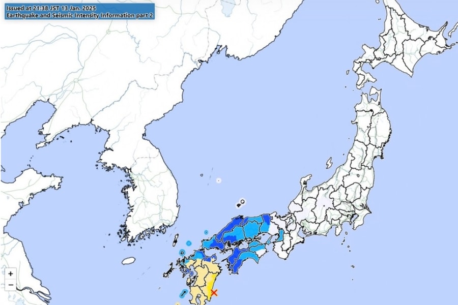 Động đất 6,6 độ richter tấn công Nhật Bản, xuất hiện sóng thần nhỏ