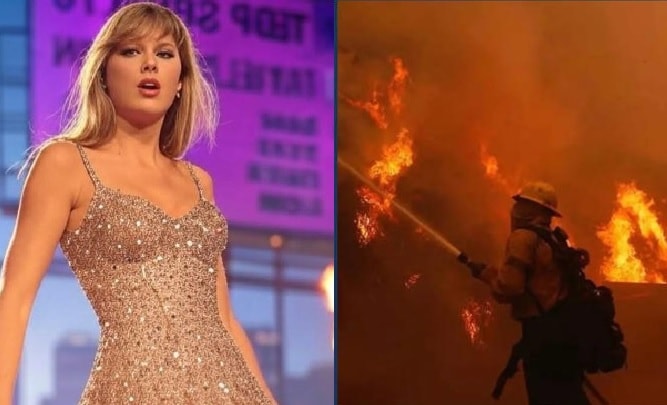 Cháy rừng Los Angeles sắp lan tới nhà của Taylor Swift và Kim Kardashian
