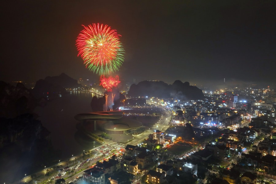 11 điểm bắn pháo hoa đêm Giao thừa Tết Ất Tỵ 2025 tại Quảng Ninh