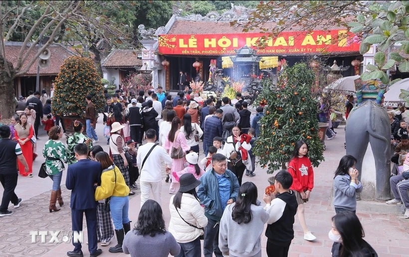 Nam Định: Công tác tổ chức Lễ hội Khai ấn Đền Trần Xuân Ất Tỵ 2025