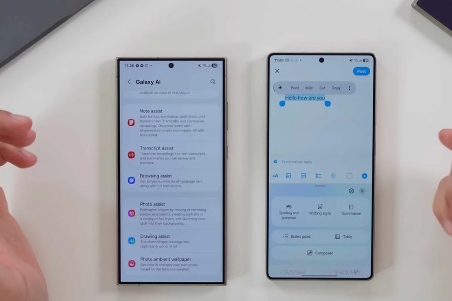 One UI 7.0: Galaxy AI hỗ trợ viết trên mọi bàn phím với Writing Assist