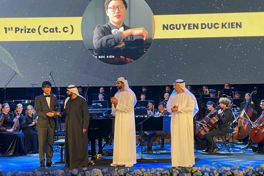 Giải Nhất cuộc thi Piano Quốc tế Fujairah Nguyễn Đức Kiên: Khổ luyện và đam mê làm nên thành công