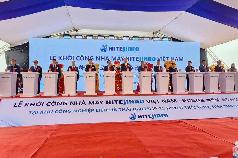 Khởi công xây dựng Nhà máy sản xuất rượu soju tại Khu Công nghiệp Liên Hà Thái