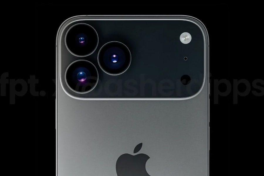 iPhone 17 Pro lộ diện thiết kế camera mới qua bản kết xuất 3D