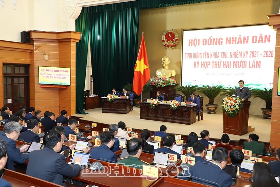 Hưng Yên: Thông qua 2 nghị quyết về công tác cán bộ và 11 nghị quyết chuyên đề tại kỳ họp thứ 25