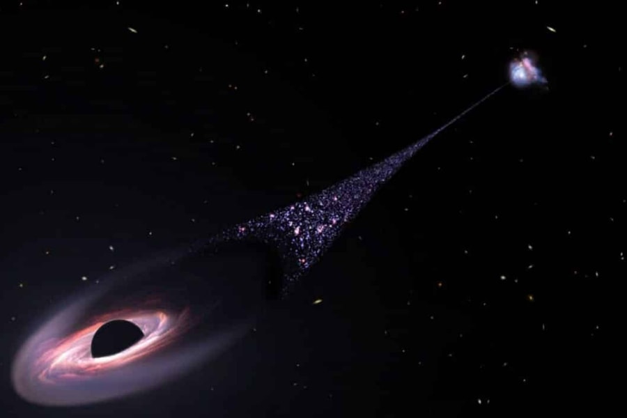 Một hố đen khổng lồ đang hướng thẳng đến Dải Ngân hà