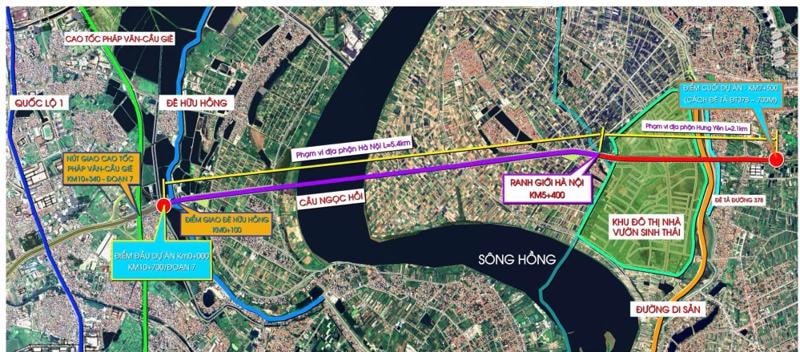 Hà Nội đề xuất làm cơ quan chủ quản dự án cầu Ngọc Hồi nối Hưng Yên