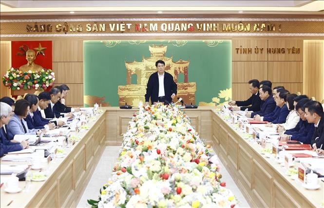 Công bố Quyết định, kế hoạch kiểm tra của Bộ Chính trị năm 2025 đối với Ban Thường vụ Tỉnh uỷ Hưng Yên