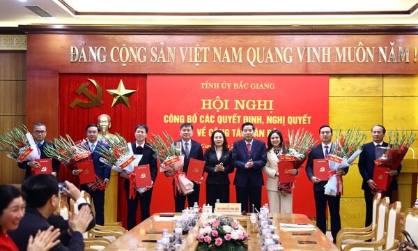 Bắc Giang bổ nhiệm nhiều lãnh đạo chủ chốt