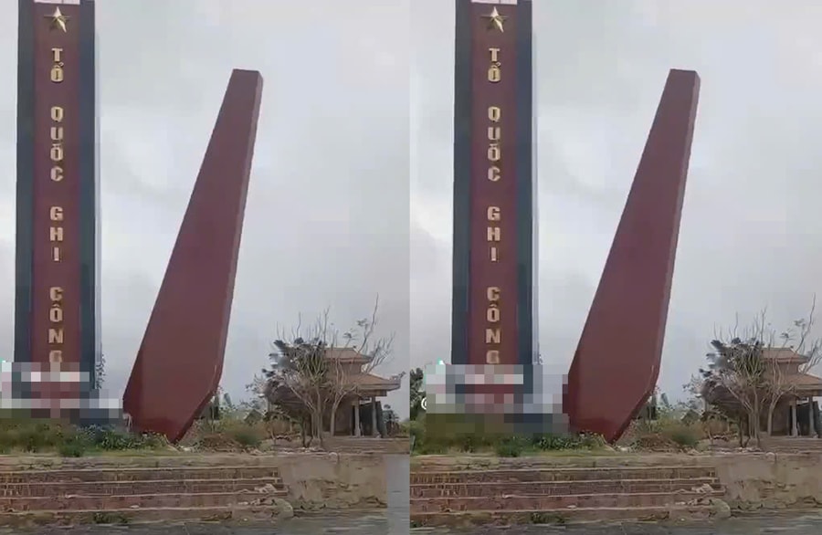 Gia Lai: Lùm xùm vụ kỳ đài tưởng niệm ngã đổ