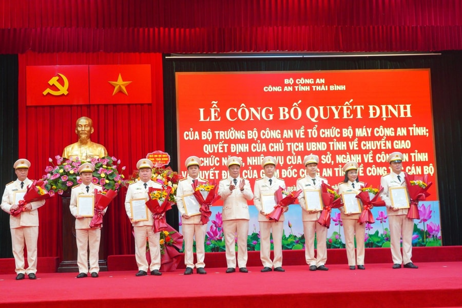 Thái Bình: Quyết định giải thể công an huyện, thành phố từ ngày 1/3/2025