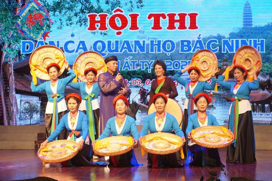 Gần 600 liền anh, liền chị tham gia thi hát Dân ca Quan họ Bắc Ninh năm 2025
