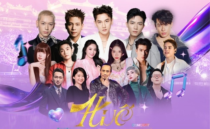 'Huế - Mega Booming' quy tụ dàn nghệ sĩ tên tuổi của làng nhạc Việt