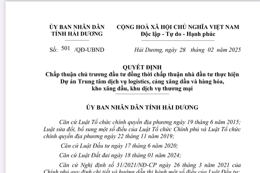 Hải Dương sắp có dự án logistics hơn 1.687 tỷ đồng