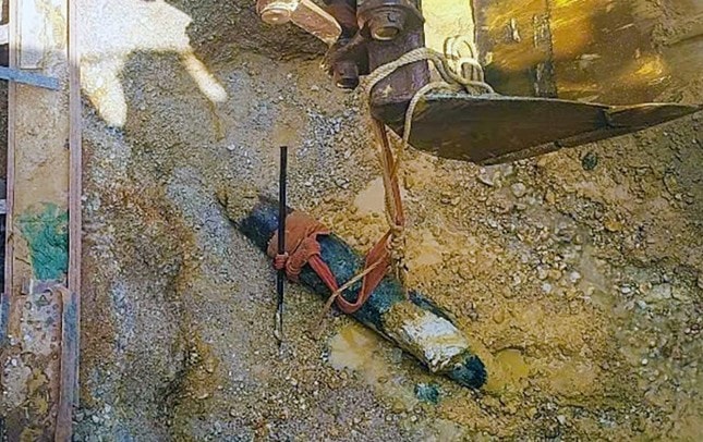 Phát hiện quả bom hơn 200 kg khi nạo vét đường tại Hà Tĩnh