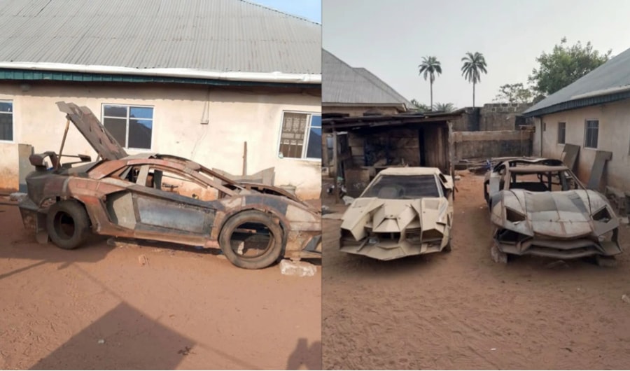 Cậu bé tự chế tạo siêu xe Lamborghini từ phế liệu