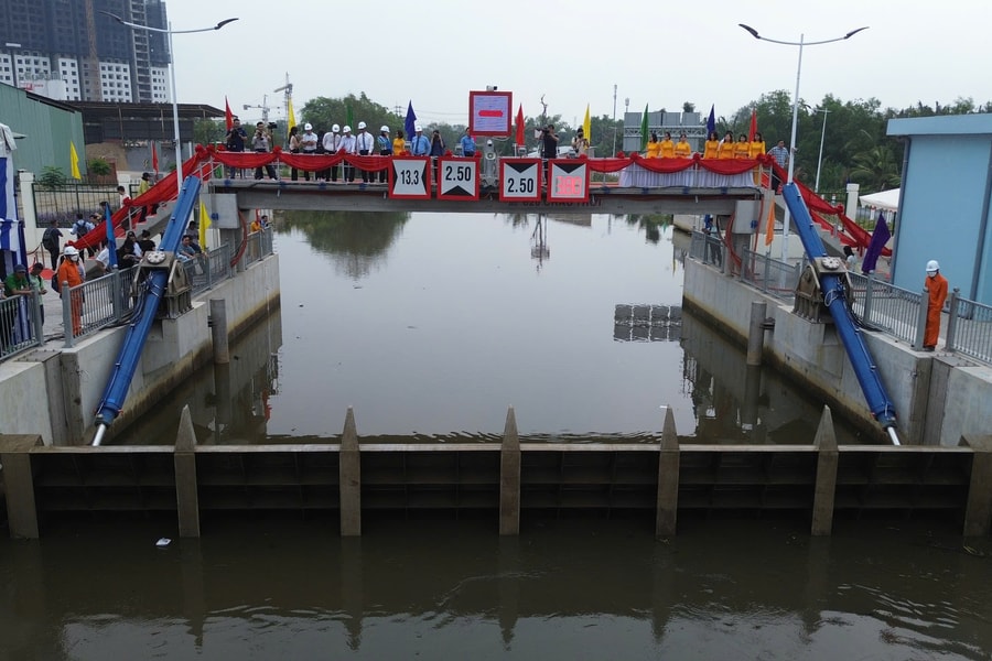 TP HCM: Đưa vào sử dụng dự án chống ngập, ngăn triều cường trị giá hơn 236 tỷ đồng