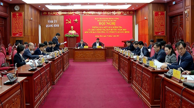 Quảng Bình được đánh giá cao trong công tác lãnh đạo, chỉ đạo thực hiện nghị quyết của Trung ương