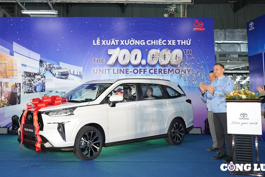 Toyota xuất xưởng chiếc xe thứ 700.000, dẫn đầu sản lượng ô tô sản xuất tại Việt Nam