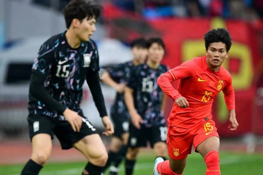 Liu Haofan toả sáng, U22 Trung Quốc thắng U22 Hàn Quốc tại CFA Team China 2025