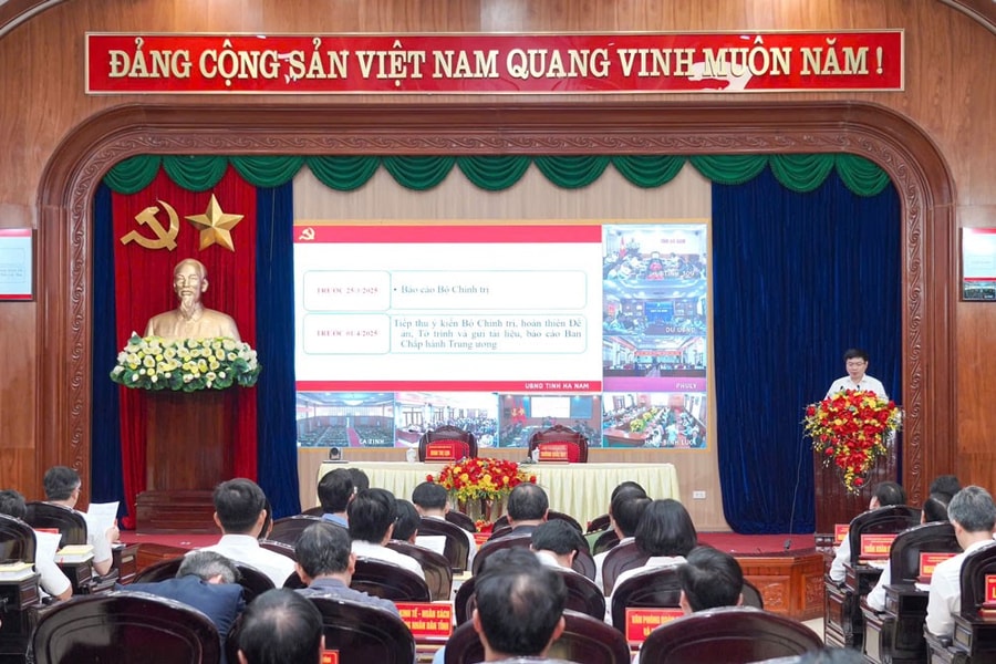 Hà Nam: Tập trung chỉ đạo xây dựng đề án không tổ chức cấp huyện, tổ chức lại đơn vị cấp xã hoàn thành trước ngày 30/6