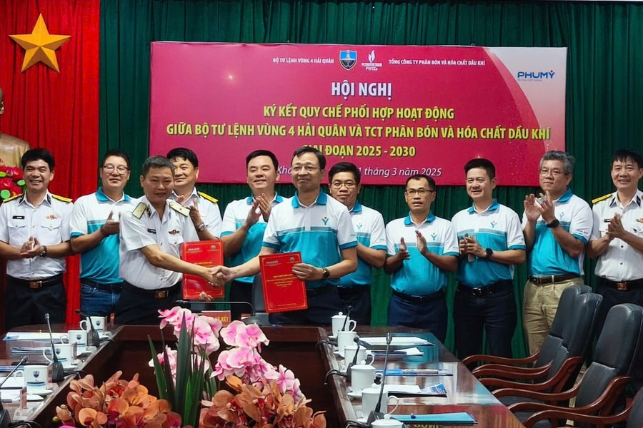 PVFCCo – Phú Mỹ và Vùng 4 Hải quân ký kết quy chế hoạt động giai đoạn 2025 – 2030