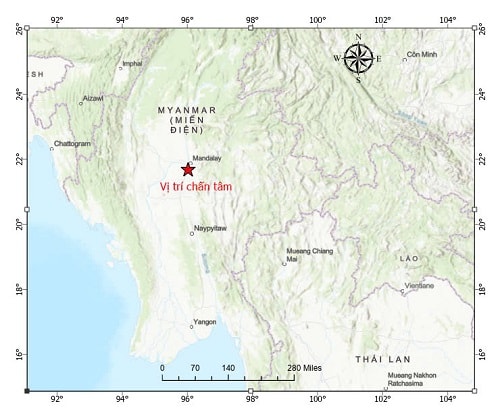 Động đất 7,3 độ richter tại Myanmar, Hà Nội rung lắc