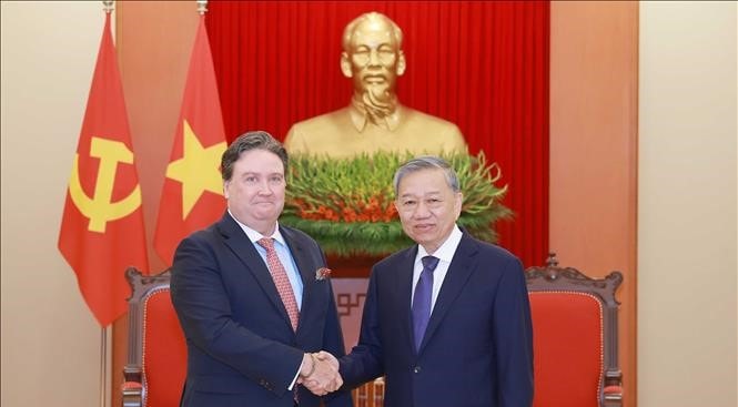 Tổng Bí thư Tô Lâm tiếp Đại sứ Hoa Kỳ Marc Knapper