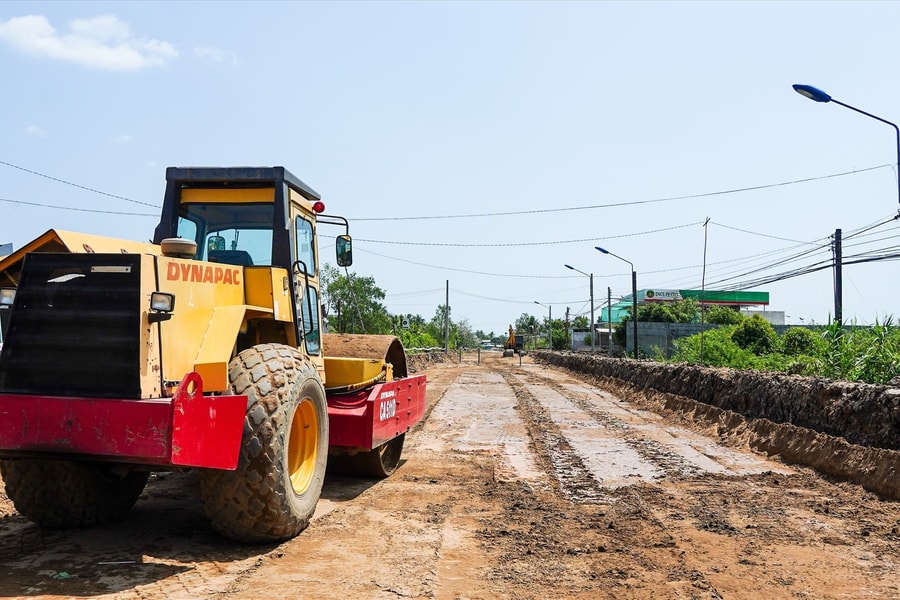 Cần Thơ: Thi công xây dựng đường tỉnh 918 (giai đoạn 2) tại gói thầu 254 tỷ đồng