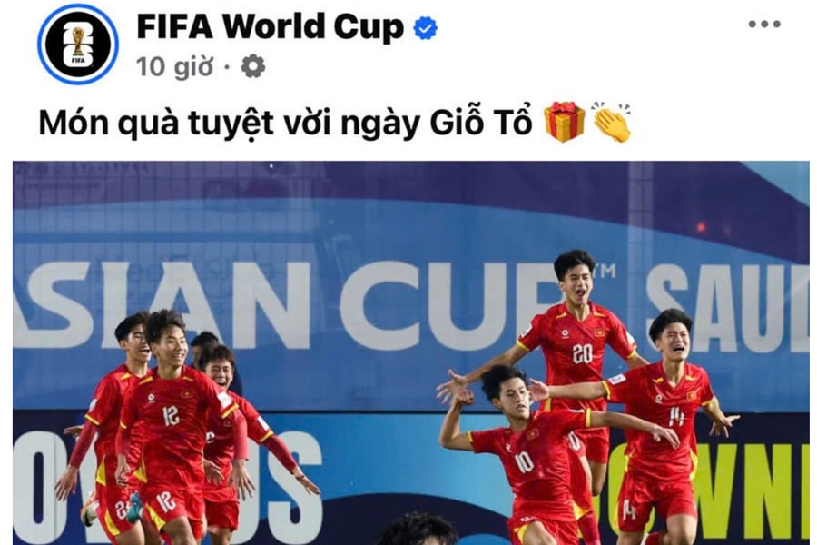U17 Việt Nam nhận lời chúc mừng đặc biệt từ FIFA