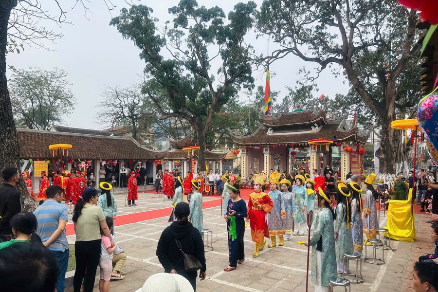 Độc đáo trò chơi cờ người tại làng Đăm