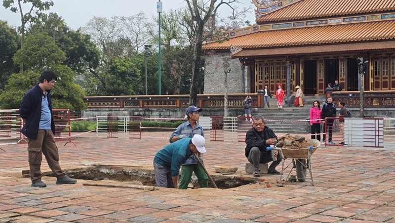 Huế hoàn tất khai quật khảo cổ di tích Đại Cung Môn