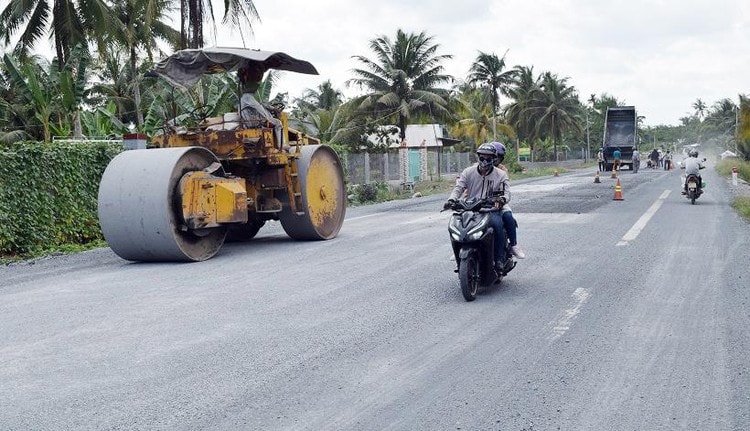 Trà Vinh: Xây dựng đường huyện 6 kéo dài tại gói thầu 115 tỷ