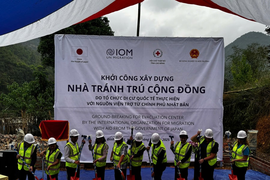 Khởi công nhà tránh trú cộng đồng ở tỉnh Cao Bằng