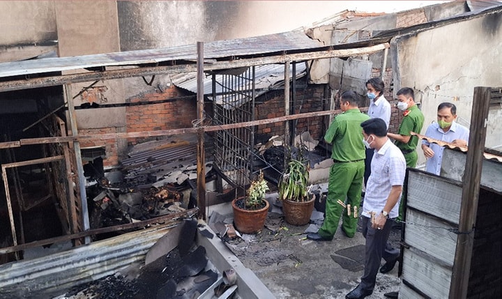 Khẩn trương điều tra nguyên nhân vụ cháy làm chết 4 người tại Tiền Giang