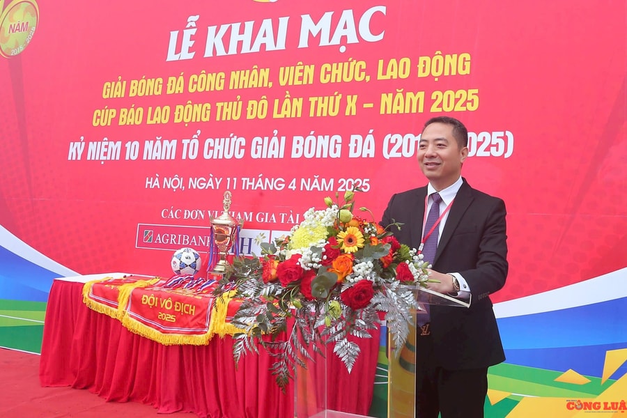 17 đội bóng tranh tài tại Giải bóng đá CNVCLĐ Cúp Báo Lao động Thủ đô lần thứ X