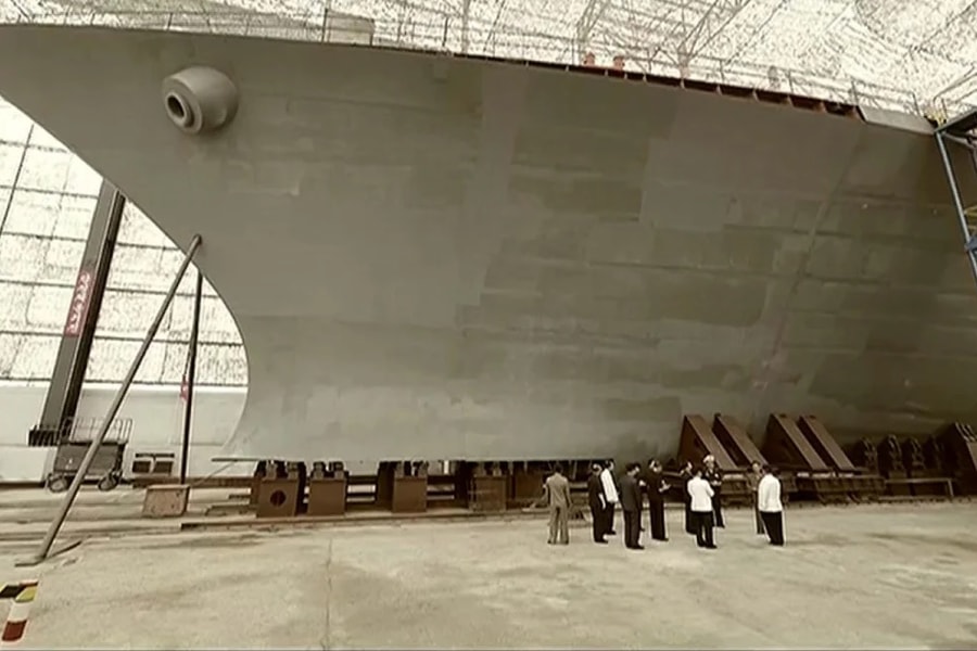 ‏Ảnh vệ tinh hé lộ về 'siêu chiến hạm' của Triều Tiên