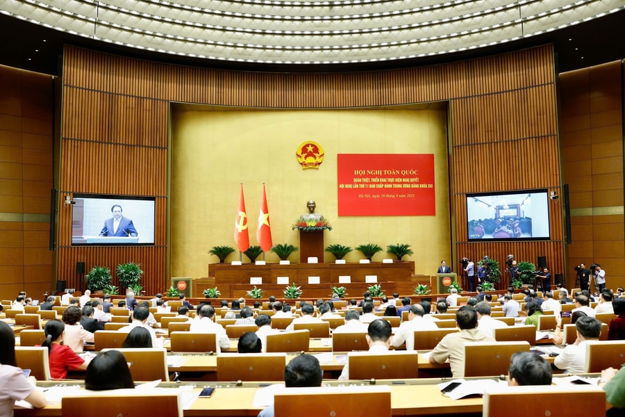 Hội nghị toàn quốc quán triệt, triển khai thực hiện Nghị quyết Hội nghị Trung ương 11 kết nối đến 21.000 điểm cầu