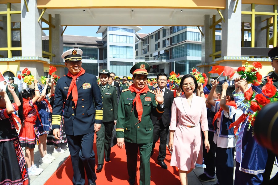 Hình ảnh Giao lưu hữu nghị quốc phòng biên giới Việt Nam-Trung Quốc lần thứ 9