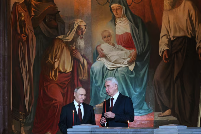 Ông Putin tham dự Lễ Phục sinh sau tuyên bố ngừng bắn ở Ukraine