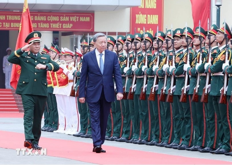 Tổng Bí thư Tô Lâm: Binh chủng Tăng thiết giáp phải xứng đáng là lực lượng đột kích mạnh